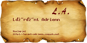 Léránt Adrienn névjegykártya